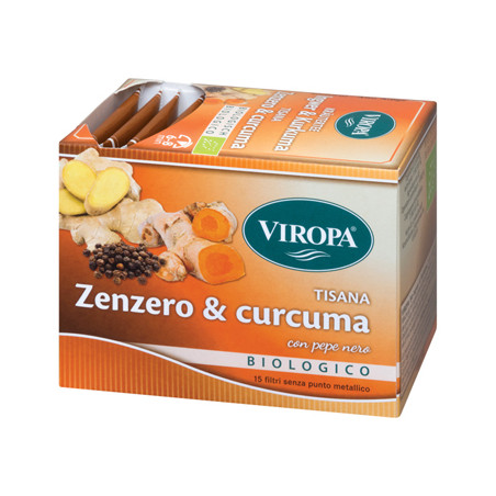 VIROPA TISANA ZENZERO&CURCUMA BIO 15 FILTRI