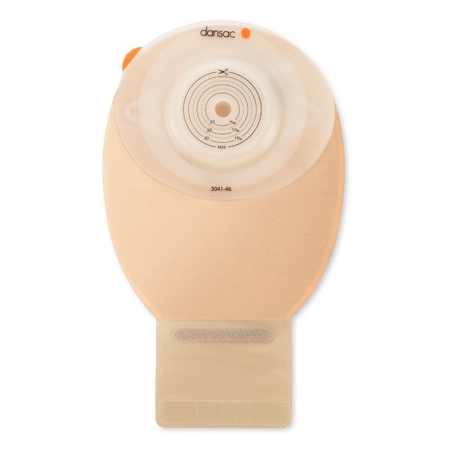 DANSAC NOVALIFE TRE 1 SACCA APERTA OPACA CONVEX MIDI PER ILEOSTOMIA CON FINESTRA RITAGLIABILE 15-46 MM 350 ML 10 PEZZI