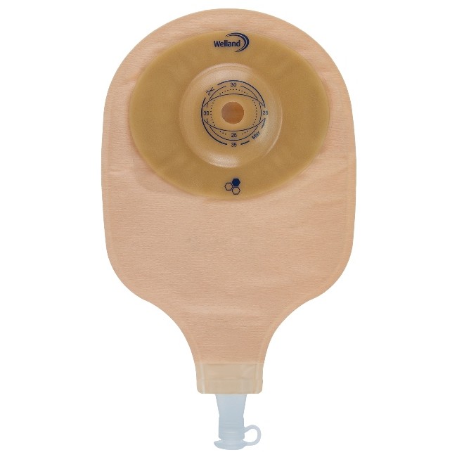 SACCA PER UROSTOMIA TRASPARENTE RITAGLIABILE AURUM CONVEX URO MIDI CON MIELE DI MANUKA DIAMETRO 13-48 MM INIZIO CONVESSITA' 48 M