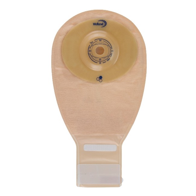 SACCA PER ILEOSTOMIA OPACA RITAGLIABILE WELLAND AURUM CONVEX ILEO MIDI DIAMETRO 13-25 MM INIZIO CONVESSITA' 25 MM 10 PEZZI