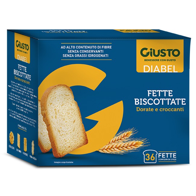 GIUSTO DIABEL FETTE BISCOTTATE 300 G