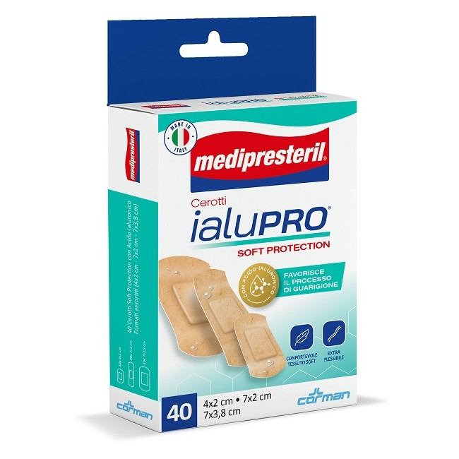 MEDIPRESTERIL CEROTTI IALUPRO SOFT PROTECIONT 3 FORMATI ASSORTITI 40 PEZZI