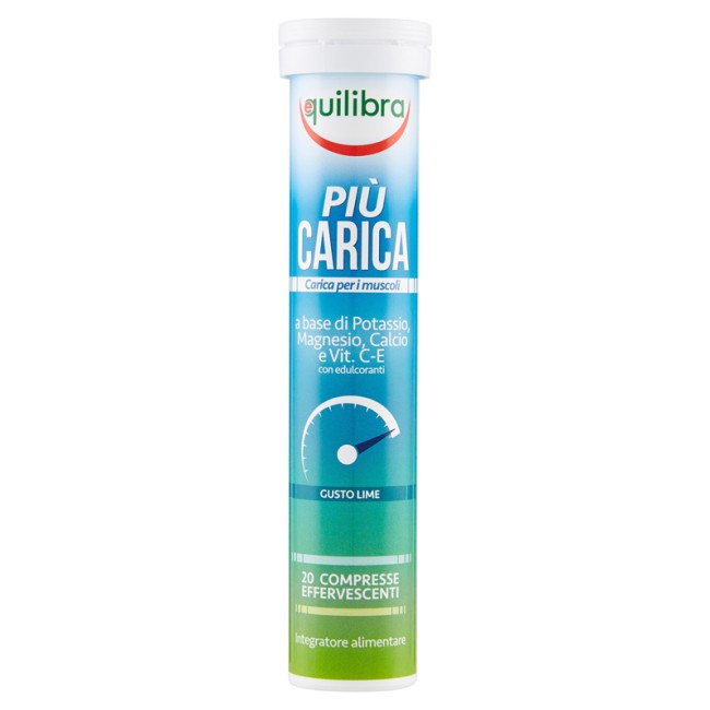 PIU' CARICA GUSTO LIME 20 COMPRESSE EFFERVESCENTI