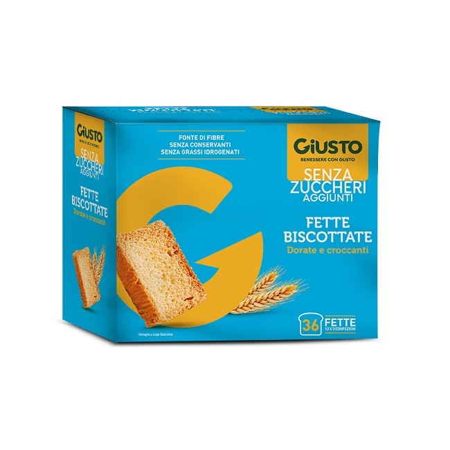 GIUSTO SENZA ZUCCHERO FETTE BISCOTTATE 300 G