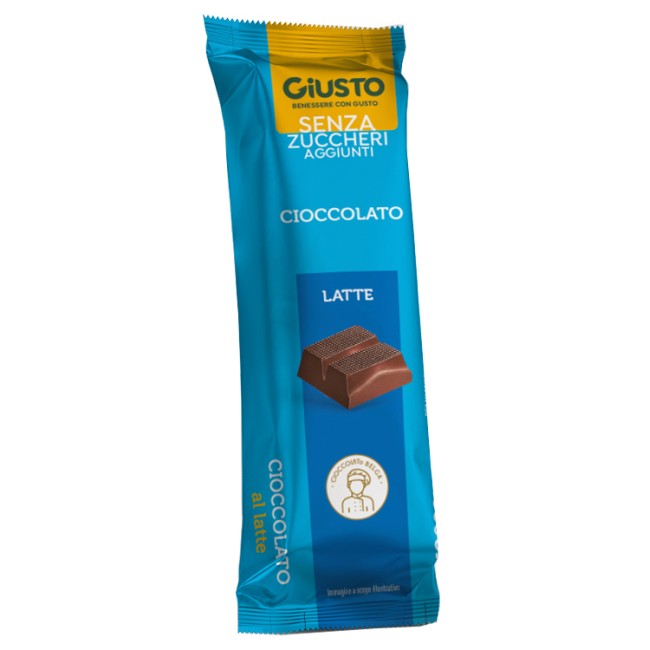 GIUSTO SENZA ZUCCHERO BARRETTA CIOCCOLATO LATTE 42 G