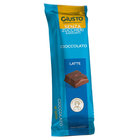 GIUSTO SENZA ZUCCHERO BARRETTA CIOCCOLATO LATTE 42 G