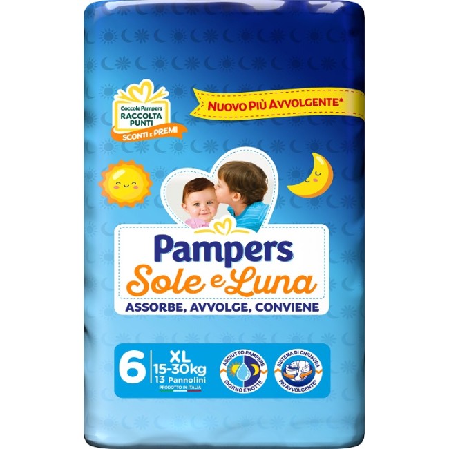 PAMPERS SOLE LUNA XL 13 PEZZI