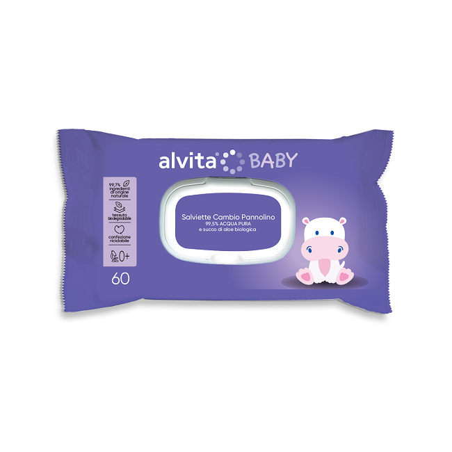 ALVITA BABY SALVIETTE PURE WATER 60 PEZZI