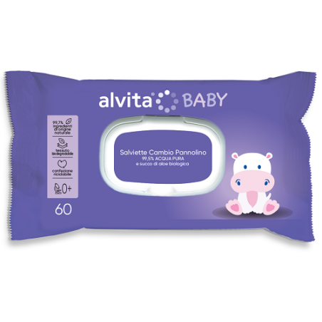 ALVITA BABY SALVIETTE PURE WATER 60 PEZZI