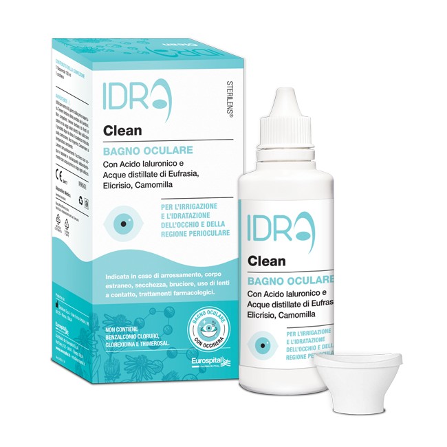 STERILENS IDRA CLEAN BAGNO OCULARE FLACONE 120 ML + OCCHIERA