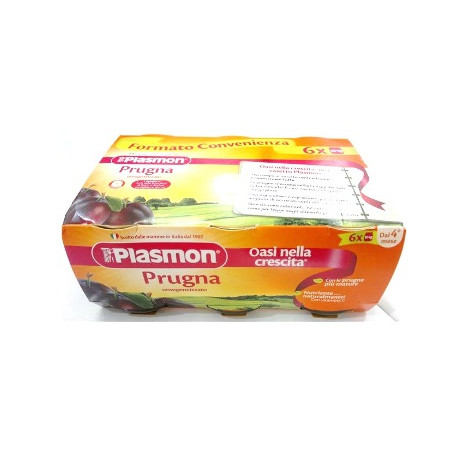 PLASMON OMOGENEIZZATO PRUGNA 6 X 104 G