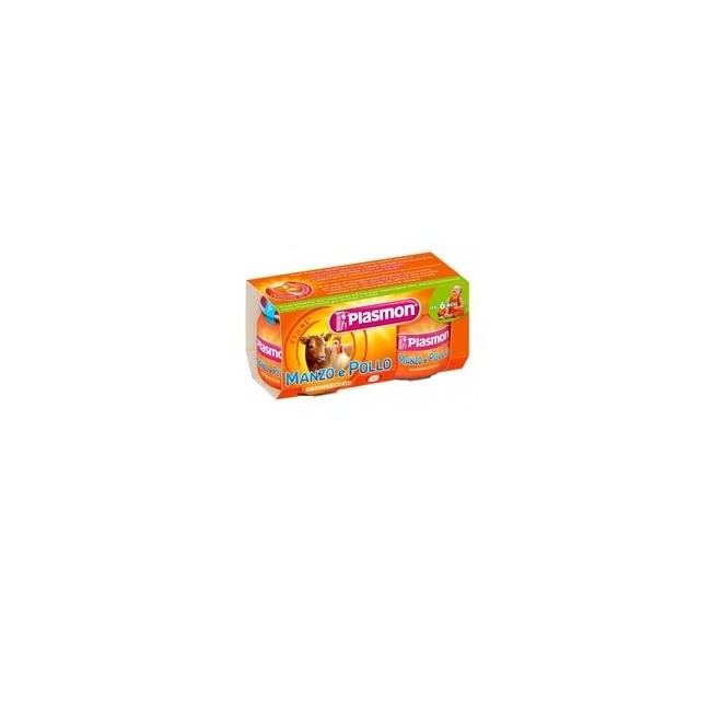 PLASMON OMOGENEIZZATO MANZO/POLLO 80 G X 2 PEZZI