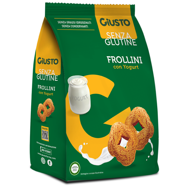 GIUSTO SENZA GLUTINE FROLLINI YOGURT 250 G