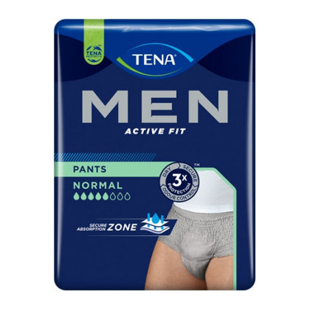 TENA MEN PANTS ACTIVE FIT GREV L/XL