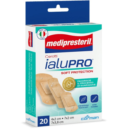 MEDIPRESTERIL CEROTTI IALUPRO SOFT PROTECTION 3 FORMATI ASSORTITI 20 PEZZI