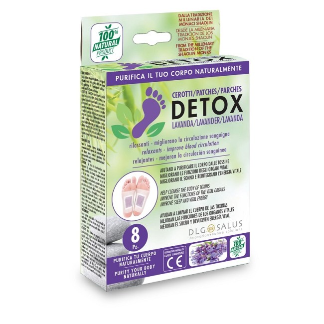 CEROTTI DETOX PIEDI LAVANDA 8 PEZZI