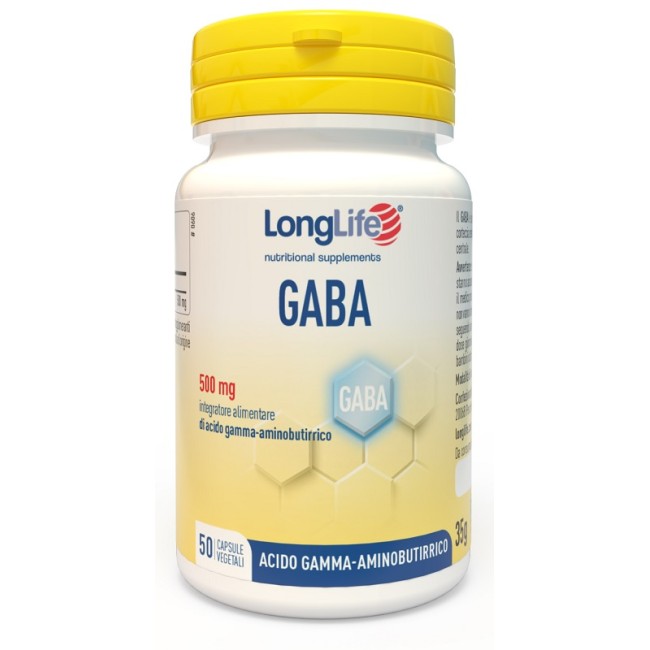 LONGLIFE GABA 500MG 50 CAPSULE