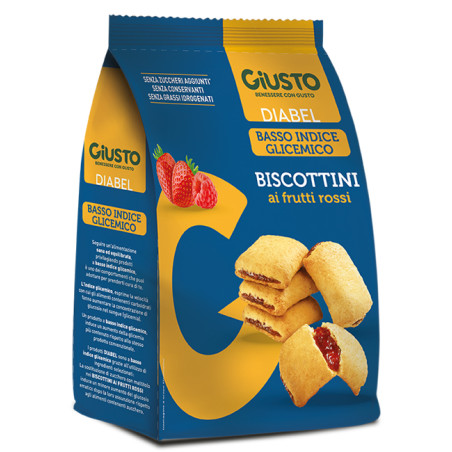 GIUSTO DIABEL BISCOTTINI FRUTTI ROSSI 250 G