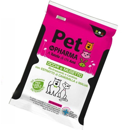 PET IN PHARMA SALVIETTINE OCCHI MUSO 30 PEZZI