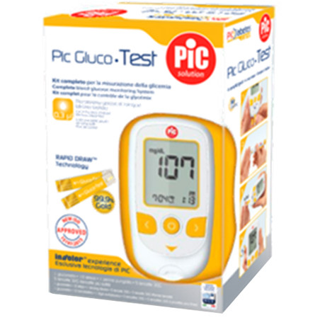 PIC GLUCOTEST KIT GLUCOMETRO