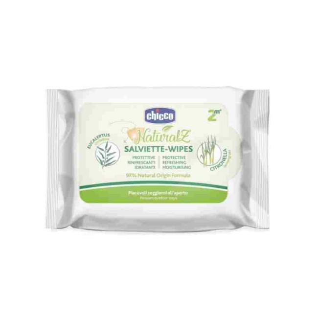 CHICCO ZANZA SALVIETTE NATURALE 20 PEZZI