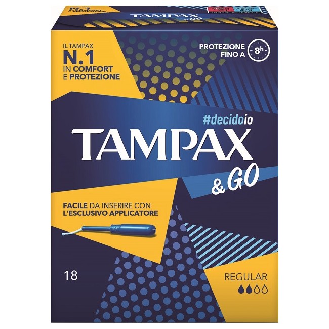 TAMPAX &GO REGULAR 18 PEZZI