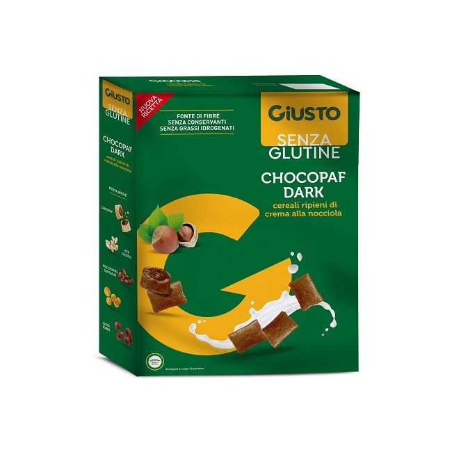 GIUSTO SENZA GLUTINE CHOCOPAFF DARK 300 G