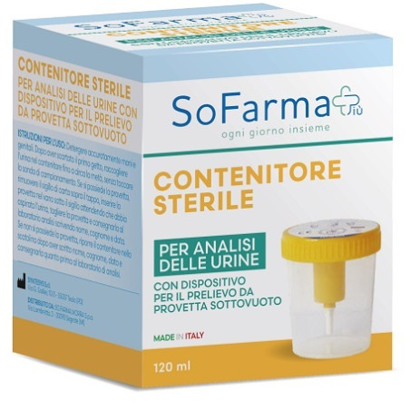 CONTENITORE URINA SOTTOVUOTO DA 120 ML SOFARMAPIU'