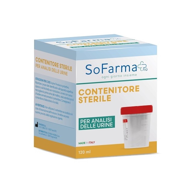 CONTENITORE URINA IN POLIPROPILENE DA 120 ML SOFARMAPIU'