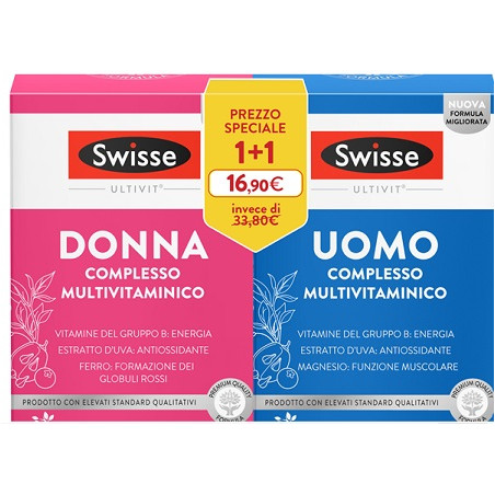 SWISSE BIPACK MULTIVITAMINICO UOMO E DONNA 30 COMPRESSE