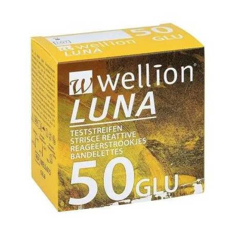 WELLION LUNA 50 STRIPS STRISCE PER MISURAZIONE GLICEMIA