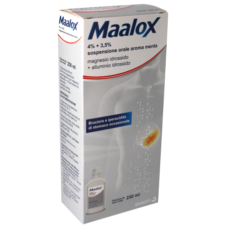 MAALOX*OS SOSP 250ML 4%+3,5%