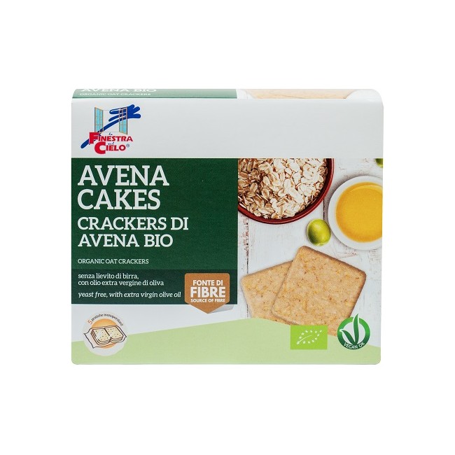 FSC AVENACAKES CRACKERS DI AVENA BIO VEGAN SENZA LIEVITO DI BIRRA CON OLIO EXTRAVERGINE DI OLIVA 250 G