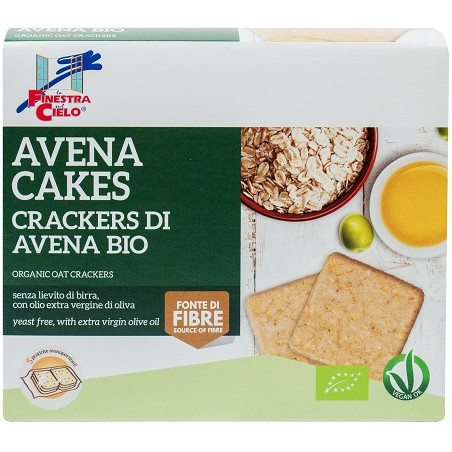 FSC AVENACAKES CRACKERS DI AVENA BIO VEGAN SENZA LIEVITO DI BIRRA CON OLIO EXTRAVERGINE DI OLIVA 250 G