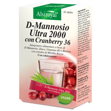 D MANNOSIO ULTRA 2000 CRANBERRY 10 STICK