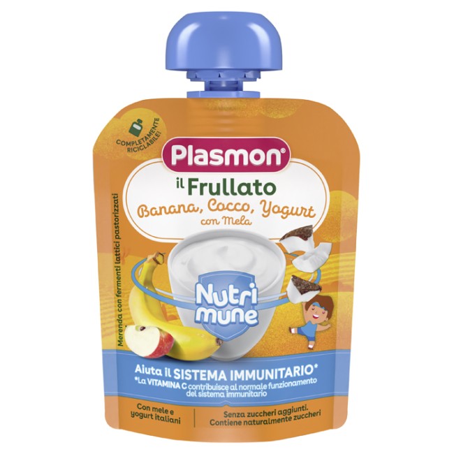 PLASMON NUTRI-MUNE BANANA/COCCO/YOGURT CON MELA 85 G