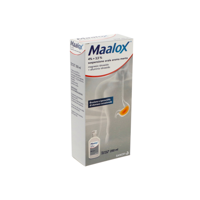 MAALOX*OS SOSP 250ML 4%+3,5%