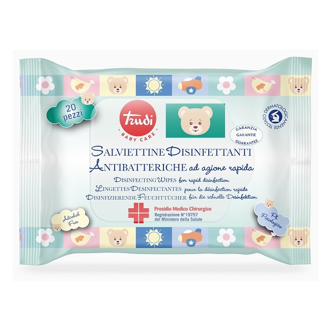 TRUDI BABY CARE SALVIETTINE DISINFETTANTI PMC 20 PEZZI