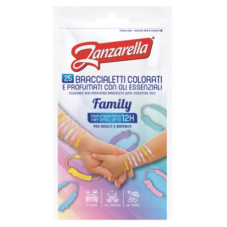 ZANZARELLA BRACCIALETTI FAMILY 25 PEZZI