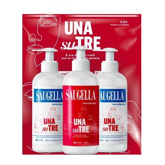 EXPO SAUGELLA 1 SU 3 BUNDLE SAUGELLA DERMOLIQUIDO 3 X 200 ML