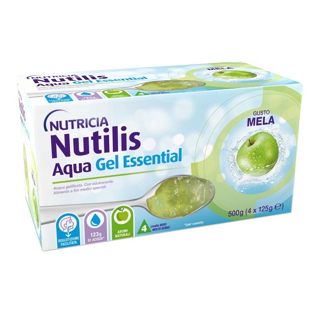 NUTILIS AQUA GEL MELA 4 PEZZI DA 125 G