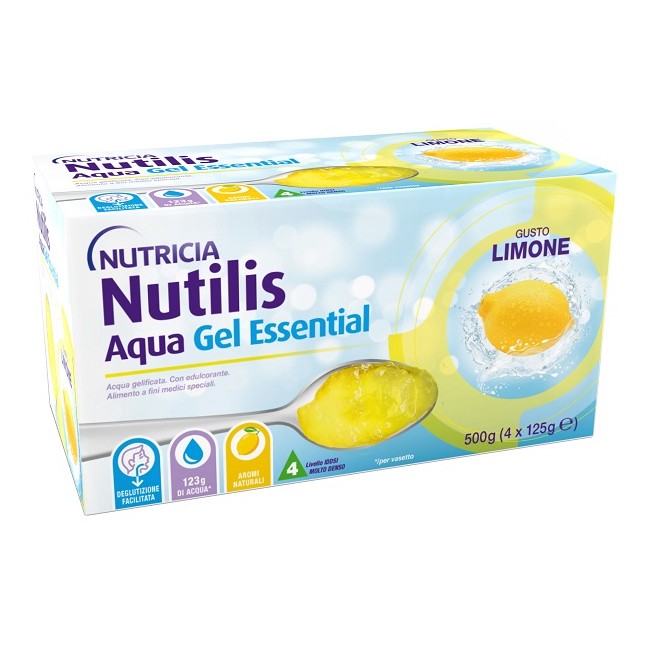 NUTILIS AQUA GEL LIMONE 4 PEZZI DA 125 G