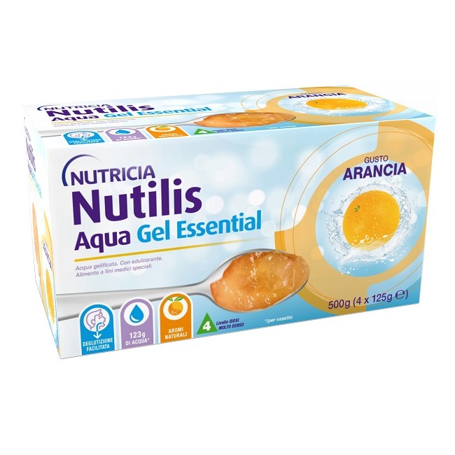 NUTILIS AQUA GEL ARANCIA 4 PEZZI DA 125 G