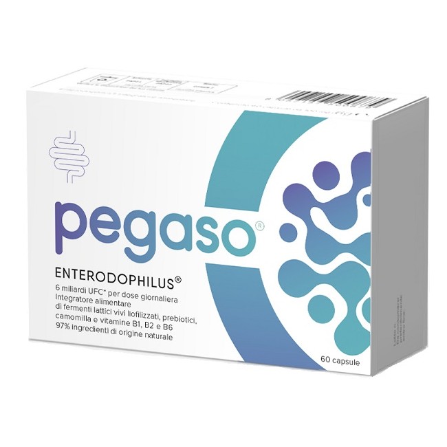 Confezione convenienza da 60 capsule di Pegaso Enterodophilus integratore di fermenti lattici