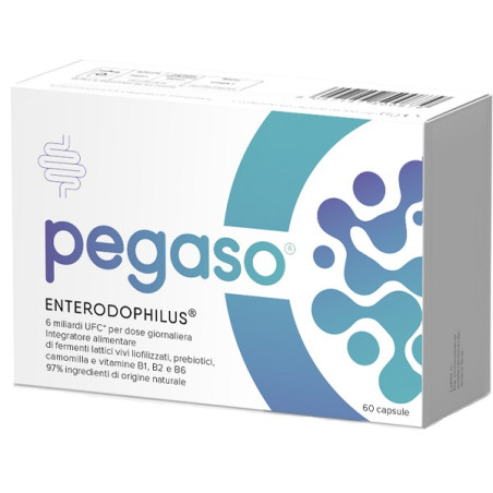 Confezione convenienza da 60 capsule di Pegaso Enterodophilus integratore di fermenti lattici