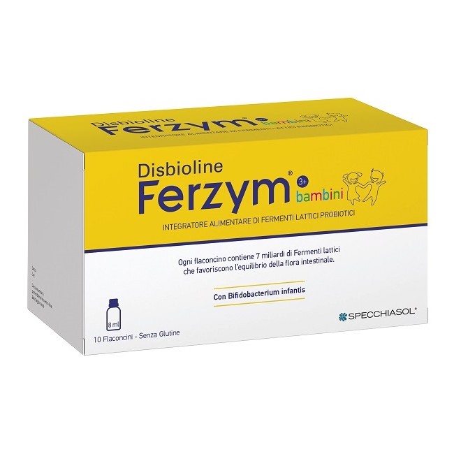 DISBIOLINE FERZYM BAMBINI 10 FLACONCINI DA 8 ML