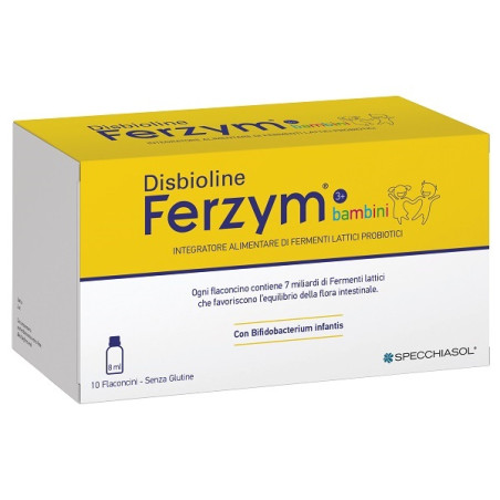 DISBIOLINE FERZYM BAMBINI 10 FLACONCINI DA 8 ML