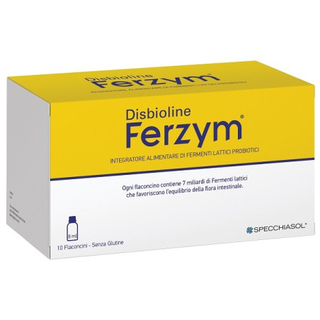 DISBIOLINE FERZYM 10 FLACONCINI DA 8 ML