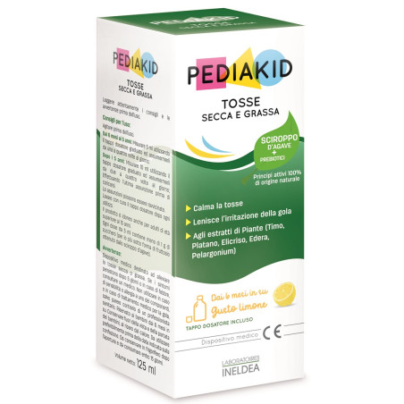 PEDIAKID TOSSE SECCA E GRASSA SCIROPPO 125 ML