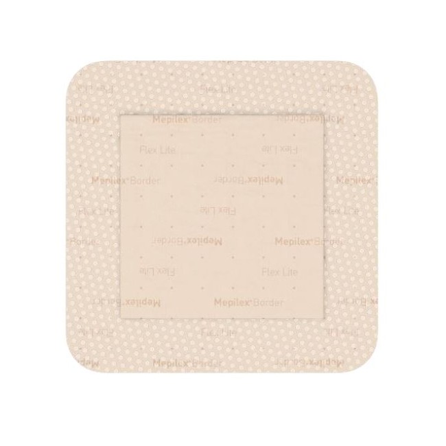 MEDICAZIONE IN SCHIUMA DI POLIURETANO MEPILEX BORDER FLEX LITE 7,5X7,5 CM 5 PEZZI